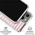 Pink and White Stripes iPhone 16 Pro Clear Case